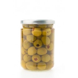 Pot en verre d'olive